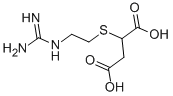 结构式 CAS# 77482-44-1, 2-胍基乙基巯基琥珀酸