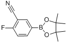 structure of CAS# 775351-57-0, 3-Cyano-4-Fluorophenylboronic Acid, Pinacol Ester;3-Cyano-4-Fluorophenylboronic Acid Pinacol Ester;Bm369