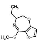 CAS#: 776283-65-9， 3-Ethyl-5-(methylsulfanyl)-2,3-dihydrothieno[2,3-f][1,4]oxazepine
