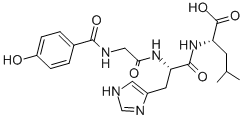 CAS#: 77697-23-5， (2S)-2-[[(2S)-2-[[2-[(4-Hydroxybenzoyl)Amino]Acetyl]Amino]-3-(3H-Imidazol-4-Yl)Propanoyl]Amino]-4-Methylpentanoic Acid