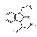 CAS#: 777006-37-8， 3-(1-Amino-2-propanyl)-1-ethyl-1,3-dihydro-2H-indol-2-one