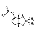 CAS#: 777076-77-4， (3aR,6aR)-2,2,3a-Trimethyl-6,6a-dihydro-3aH-cyclopenta[d][1,3]dioxol-4-yl acetate