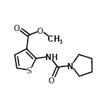 CAS#: 777873-97-9， Methyl 2-[(1-pyrrolidinylcarbonyl)amino]-3-thiophenecarboxylate