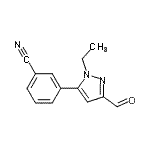 CAS#: 777952-87-1， 3-(1-Ethyl-3-formyl-1H-pyrazol-5-yl)benzonitrile