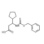CAS#: 778599-89-6， 3-{[(Benzyloxy)carbonyl]amino}-3-cyclopentylpropanoic acid