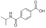结构式 CAS# 779-47-5, 4-[[(1-甲基乙基)氨基]羰基]-苯甲酸