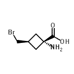 CAS#: 779318-30-8， trans-1-Amino-3-(bromomethyl)cyclobutanecarboxylic acid