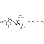 CAS#: 779323-43-2， [(1R,2S,4S,5S)-4-[2-Iodo-6-(methylamino)-9H-purin-9-yl]-2-(phosphonooxy)bicyclo[3.1.0]hex-1-yl]methyl dihydrogen phosphate tetraammoniate