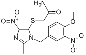 CAS#: 77952-77-3， 2-((1-((4-Methoxy-3-Nitrophenyl)Methyl)-2-Methyl-4-Nitro-1H -Imidazol-5-Yl)Thio)-Acetamide
