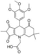 CAS#: 78050-79-0， 2-[2,6,6-Trimethyl-1,3,8-Trioxo-9-(3,4,5-Trimethoxyphenyl)-7,9-Dihydro-5H-Cyclopenta[b]Quinolin-4-Yl]Acetic Acid