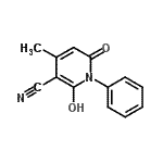 CAS#: 780706-23-2， 2-Hydroxy-4-methyl-6-oxo-1-phenyl-1,6-dihydro-3-pyridinecarbonitrile