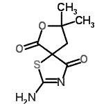 CAS#: 780767-72-8， 2-Amino-8,8-dimethyl-7-oxa-1-thia-3-azaspiro[4.4]non-2-ene-4,6-dione