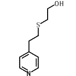 structure of CAS# 78092-91-8, 2-{[2-(4-Pyridinyl)ethyl]sulfanyl}ethanol;2-((2-(pyridin-4-yl)ethyl)thio)ethanol;2-(2-(4-pyridyl)ethylthio)ethan-1-ol;2-[(2-Pyridin-4-ylethyl)thio]ethanol