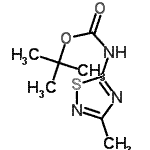 CAS#: 78092-93-0， tert-butyl N-(3-methyl-1,2,4-thiadiazol-5-yl)carbamate