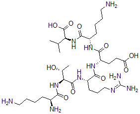 CAS#: 78228-88-3， N-(N2-(N-(N2-(N-L-Lysyl-L-threonyl)-L-arginyl)-L-alpha-glutamyl)-L-lysyl)-L-Valine