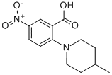 structure of CAS# 78243-27-3, 2-(4-Methylpiperidin-1-Yl)-5-Nitrobenzoate;2-(4-Methyl-1-Piperidyl)-5-Nitro-Benzoate;2-(4-Methyl-1-Piperidinyl)-5-Nitrobenzoate;2-(4-Methylpiperidin-1-Yl)-5-Nitro-Benzoate