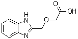 结构式 CAS# 783284-17-3, (1H-苯并咪唑-2-基甲氧基)乙酸