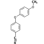 结构式 CAS# 78338-68-8, 4-(4-甲氧基苯氧基)苯甲腈