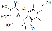 CAS#: 78415-48-2， 6-(2-Hydroxyethyl)-2,2,5,7-Tetramethyl-4-[(2S,3R,4S,5S,6R)-3,4,5-Trihydroxy-6-(Hydroxymethyl)Oxan-2-Yl]Oxy-3H-Inden-1-One