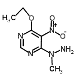 CAS#: 78555-94-9， 4-Ethoxy-6-(1-methylhydrazino)-5-nitropyrimidine