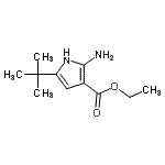 CAS#: 785806-32-8， Ethyl 2-amino-5-(2-methyl-2-propanyl)-1H-pyrrole-3-carboxylate