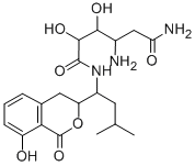 CAS#: 78654-44-1， 5-Amino-2,3-Dihydroxy-N-[1-(8-Hydroxy-1-Oxoisochroman-3-Yl)-3-Methylbutyl]Hexanediamide