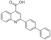 structure of CAS# 78660-92-1, 2-Biphenyl-4-Yl-Quinoline-4-Carboxylic Acid