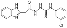 CAS#: 78772-38-0， 1-[[2-(1H-Benzimidazol-2-Yl)Acetyl]Amino]-3-(3-Chlorophenyl)Thiourea