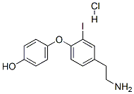 structure of CAS# 788824-64-6, 4-[4-(2-Aminoethyl)-2-Iodophenoxy]Phenol Hydrochloride;4-[4-(2-Aminoethyl)-2-Iodophenoxy]Phenol Hydrochloride;3-Iodothyronamine Hydrochloride