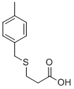 structure of CAS# 78981-22-3, 3-(4-Methyl-Benzylsulfanyl)-Propionic Acid