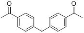 structure of CAS# 790-82-9, 4,4'-Diacetyldiphenylmethane;1-[4-(4-Acetylbenzyl)Phenyl]Ethanone;1-[4-[(4-Ethanoylphenyl)Methyl]Phenyl]Ethanone;Mls000719977