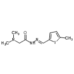 CAS#: 790169-81-2， 2-(Dimethylamino)-N'-[(E)-(5-methyl-2-thienyl)methylene]acetohydrazide