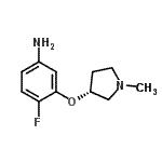CAS#: 790207-96-4， 4-Fluoro-3-{[(3R)-1-methyl-3-pyrrolidinyl]oxy}aniline