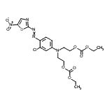 CAS#: 79044-52-3， ({3-Chloro-4-[(5-nitro-1,3-thiazol-2-yl)diazenyl]phenyl}imino)di-2,1-ethanediyl diethyl biscarbonate