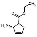 CAS#: 790657-32-8， Ethyl (1R,2S)-2-amino-3-cyclopentene-1-carboxylate