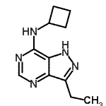 CAS#: 790666-57-8， N-Cyclobutyl-3-ethyl-1H-pyrazolo[4,3-d]pyrimidin-7-amine
