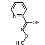 CAS#: 79081-08-6， N-Methoxy-2-pyridinecarboxamide