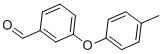 structure of CAS# 79124-75-7, 3-(4-Methylphenoxy)Benzaldehyde;195405_Aldrich;3-(P-Tolyloxy)Benzaldehyde;Benzaldehyde, 3-(4-Methylphenoxy)-