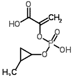 CAS#: 791548-46-4， 2-({Hydroxy[(2-methylcyclopropyl)oxy]phosphoryl}oxy)acrylic acid