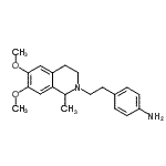 CAS#: 79201-80-2， 4-[2-(6,7-Dimethoxy-1-methyl-3,4-dihydro-2(1H)-isoquinolinyl)ethyl]aniline