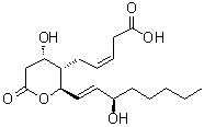 CAS#: 79250-60-5， (3Z)-5-{(2R,3S,4S)-4-Hydroxy-2-[(1E,3R)-3-hydroxy-1-octen-1-yl]-6-oxotetrahydro-2H-pyran-3-yl}-3-pentenoic acid