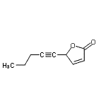 CAS 登录号：79263-61-9， 5-(1-戊炔-1-基)-2(5H)-呋喃酮