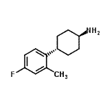 CAS#: 792846-38-9， trans-4-(4-Fluoro-2-methylphenyl)cyclohexanamine