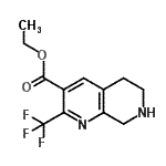 CAS#: 794461-86-2， Ethyl 2-(trifluoromethyl)-5,6,7,8-tetrahydro-1,7-naphthyridine-3-carboxylate