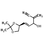 CAS#: 794527-75-6， (4E)-5-[(4S)-2,2-Dimethyl-1,3-dioxolan-4-yl]-3-hydroxy-2-methylene-4-pentenenitrile