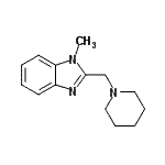 CAS#: 794551-95-4， 1-Methyl-2-(1-piperidinylmethyl)-1H-benzimidazole