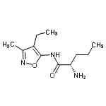 CAS#: 794565-19-8， N-(4-Ethyl-3-methyl-1,2-oxazol-5-yl)-L-norvalinamide