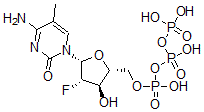 CAS#: 79570-62-0， [(2R,3R,4S,5R)-5-(4-Amino-5-Methyl-2-Oxopyrimidin-1-Yl)-4-Fluoro-3-Hydroxyoxolan-2-Yl]Methyl (Hydroxy-Phosphonooxyphosphoryl) Hydrogen Phosphate