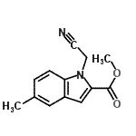 CAS#: 796069-31-3， Methyl 1-(cyanomethyl)-5-methyl-1H-indole-2-carboxylate