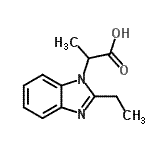 CAS#: 797809-16-6， 2-(2-Ethyl-1H-benzimidazol-1-yl)propanoic acid